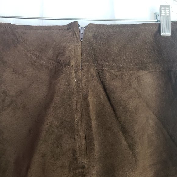NWT Vintage Suede Mini Skirt 8 - Picture 3 of 5